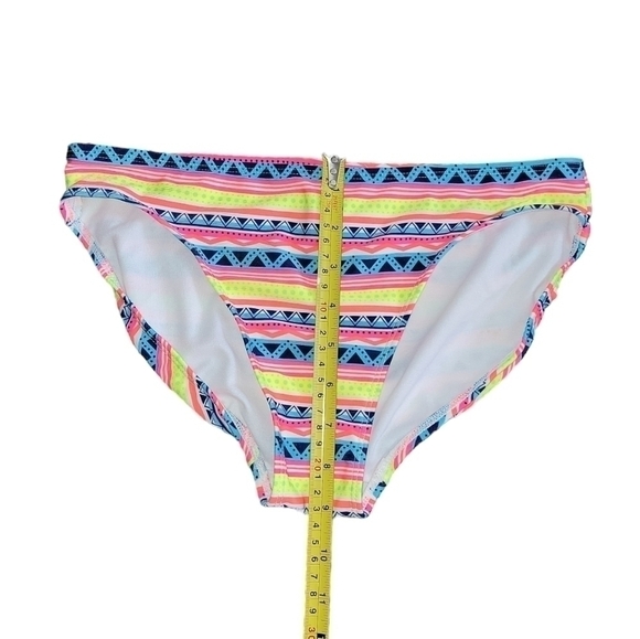 OP Bikini bottoms size XL multi color Neon bright bottoms - Picture 3 of 11